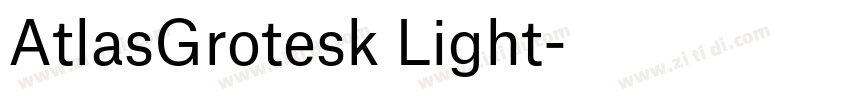 AtlasGrotesk Light字体转换